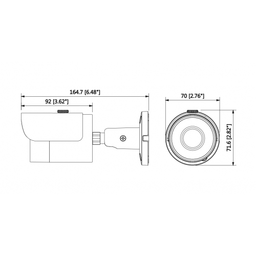 DAHUA DH-IPC-HFW1230SP-0280B IP-камера