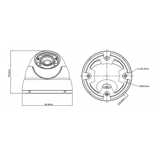 DAHUA DH-HAC-HDW1200MP-0360B HD камера